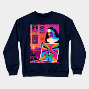 Sister Corita Kent - The Screen-printing nun Crewneck Sweatshirt